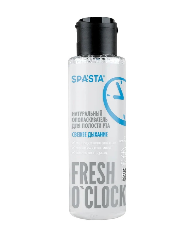 Купить Ополаскиватель для полости рта Spasta Fresh o'clock Свежее дыхание 100 мл