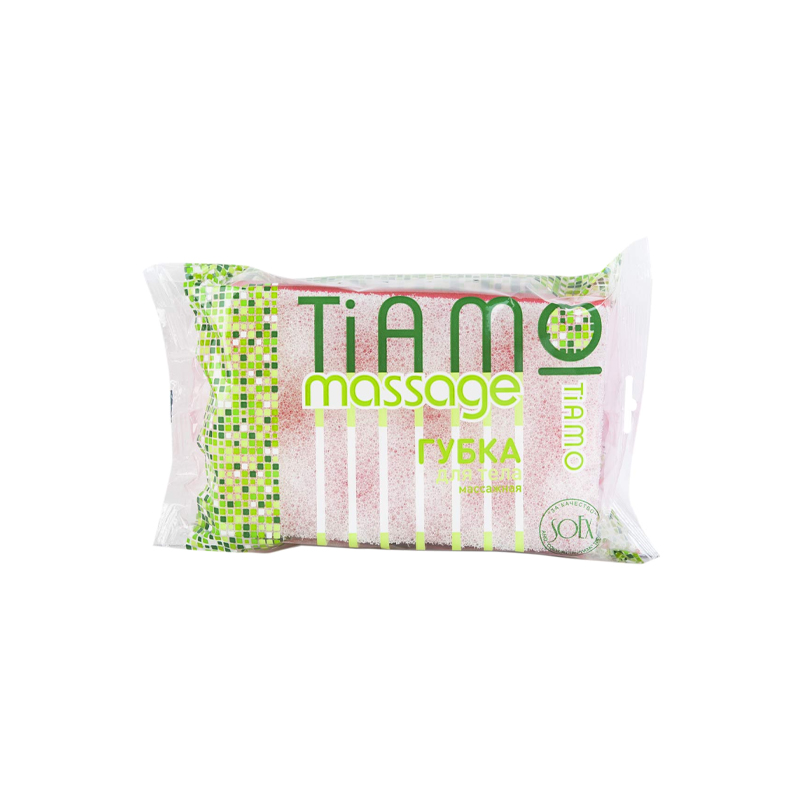 Губка для тела Tiamo Massage Оригинал 1 шт губка для тела tiamo baby солнышко поролон 7742