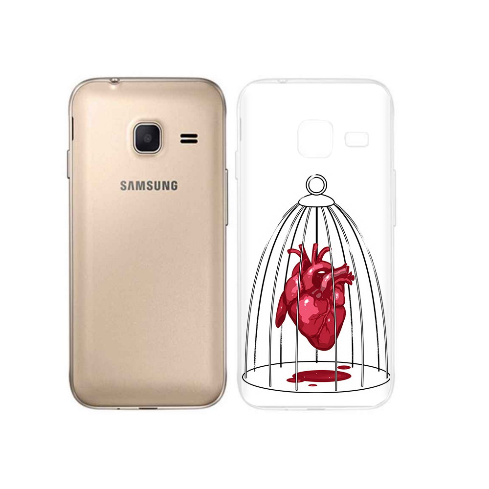 

Чехол MyPads Tocco для Samsung Galaxy J1 mini сердце в клетке (PT24300.564.597), Tocco