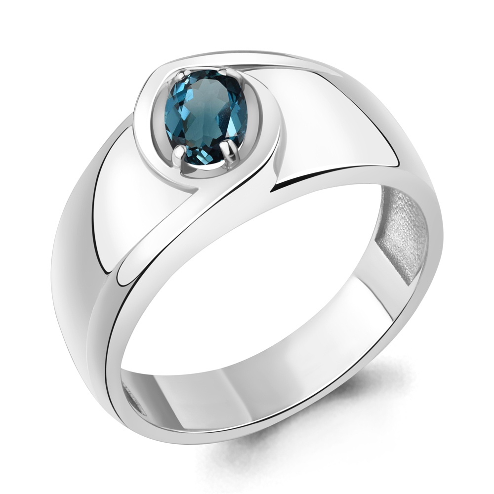 

Кольцо из серебра с топазом Aquamarine Aquamarine 6952608_925_р р. 21, 6952608_925_р