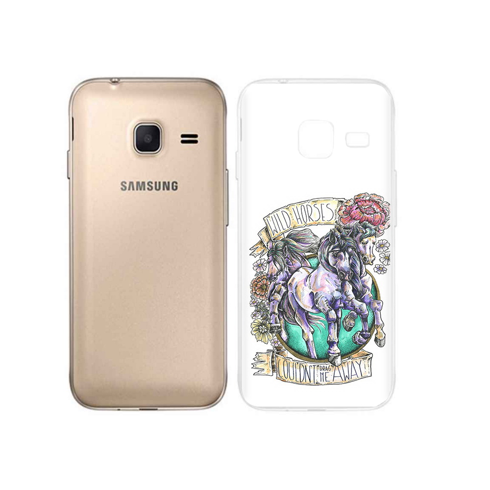

Чехол MyPads Tocco для Samsung Galaxy J1 mini рисунок коней в цветах (PT24300.564.582), Tocco