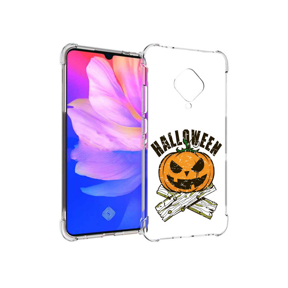 

Чехол MyPads Tocco для Vivo V17 Хэллоуин доски тыква (PT147343.378.194), Прозрачный, Tocco