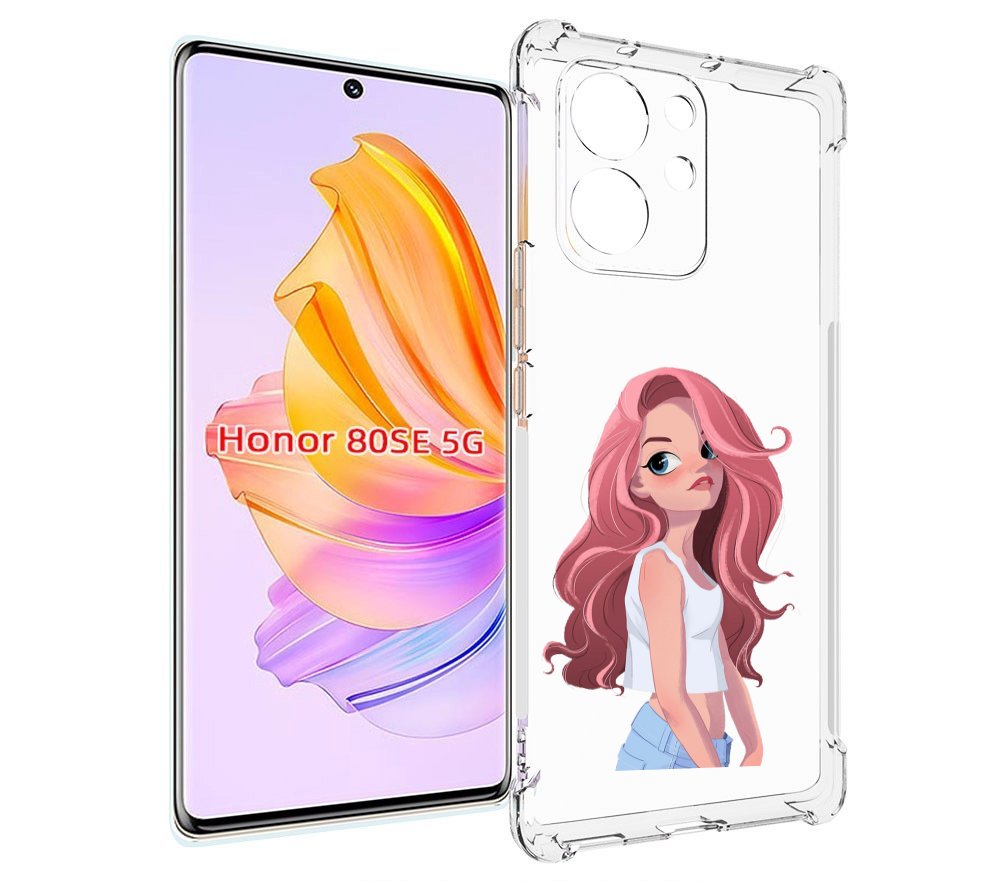 

Чехол MyPads Мультяшный-арт-девушки женский для Honor 80 SE, Прозрачный, Tocco