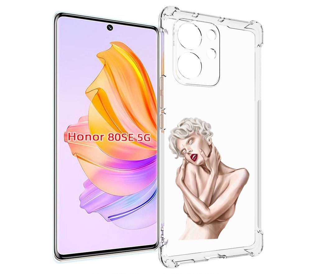 

Чехол MyPads Мигера женский для Honor 80 SE, Прозрачный, Tocco