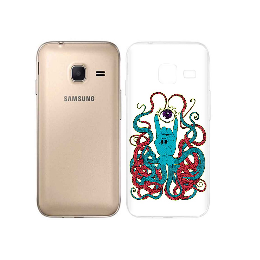 

Чехол MyPads Tocco для Samsung Galaxy J1 mini осьминог-рука абстракция (PT24300.564.530), Tocco