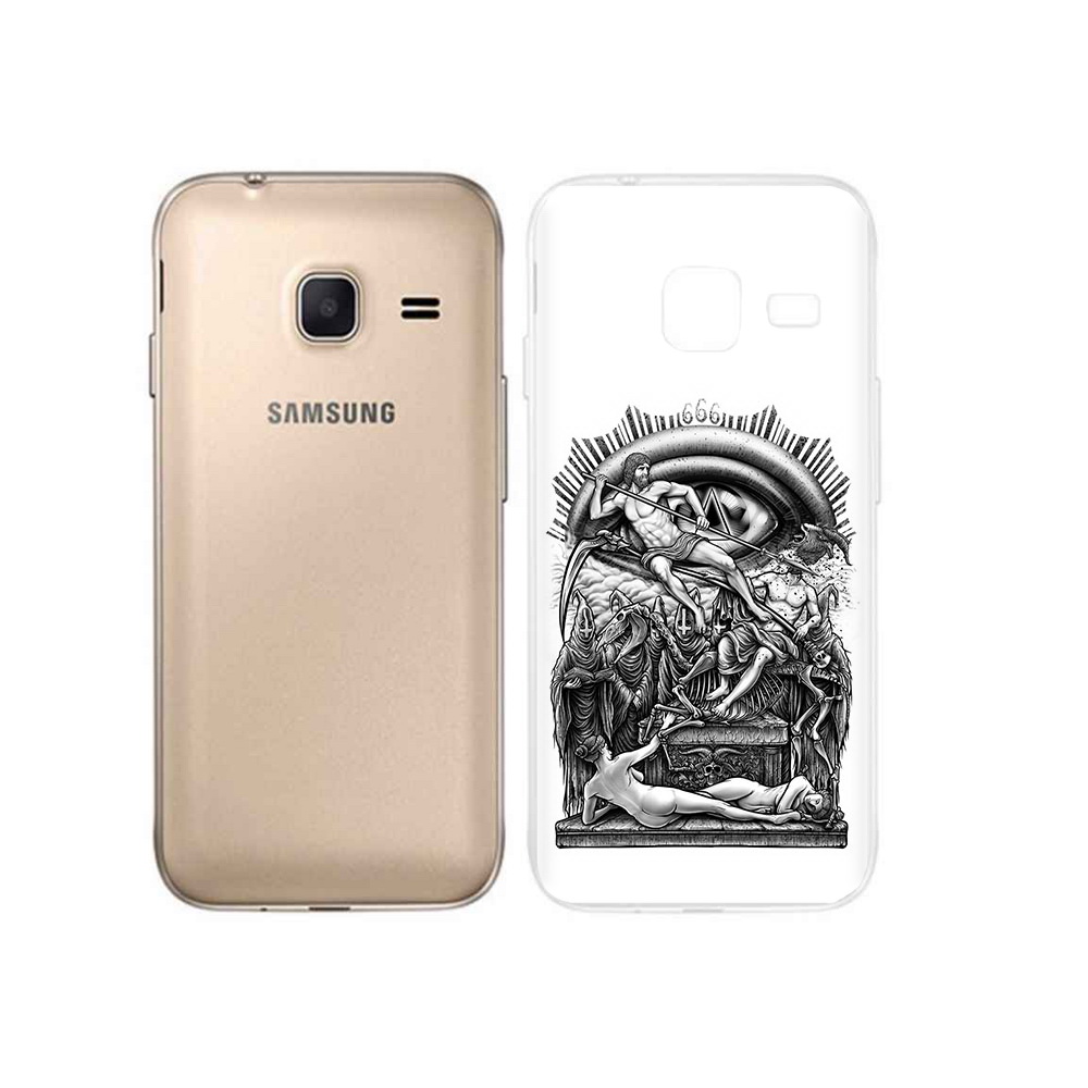 

Чехол MyPads Tocco для Samsung Galaxy J1 mini оракул черно белый (PT24300.564.528), Tocco