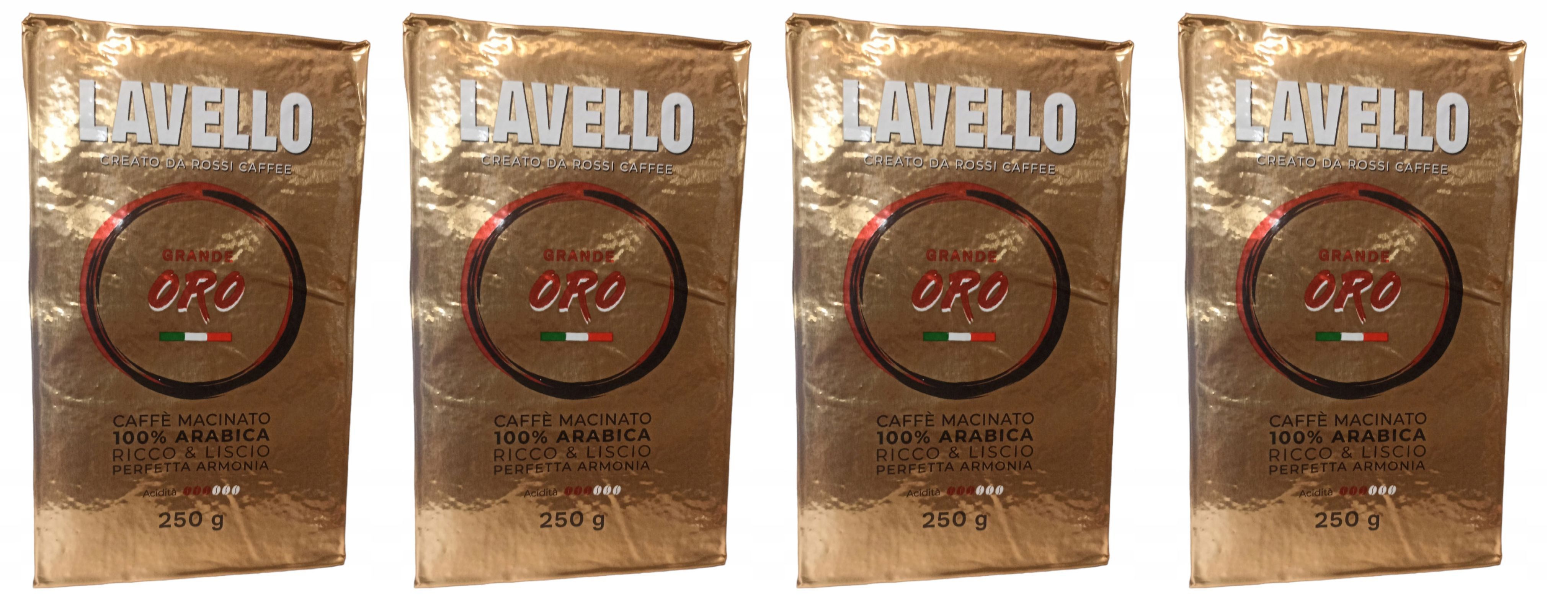 

Кофе LAVELLO Grande ORO молотый арабика 100%, 250 г х 4 шт, Grand ORO 250