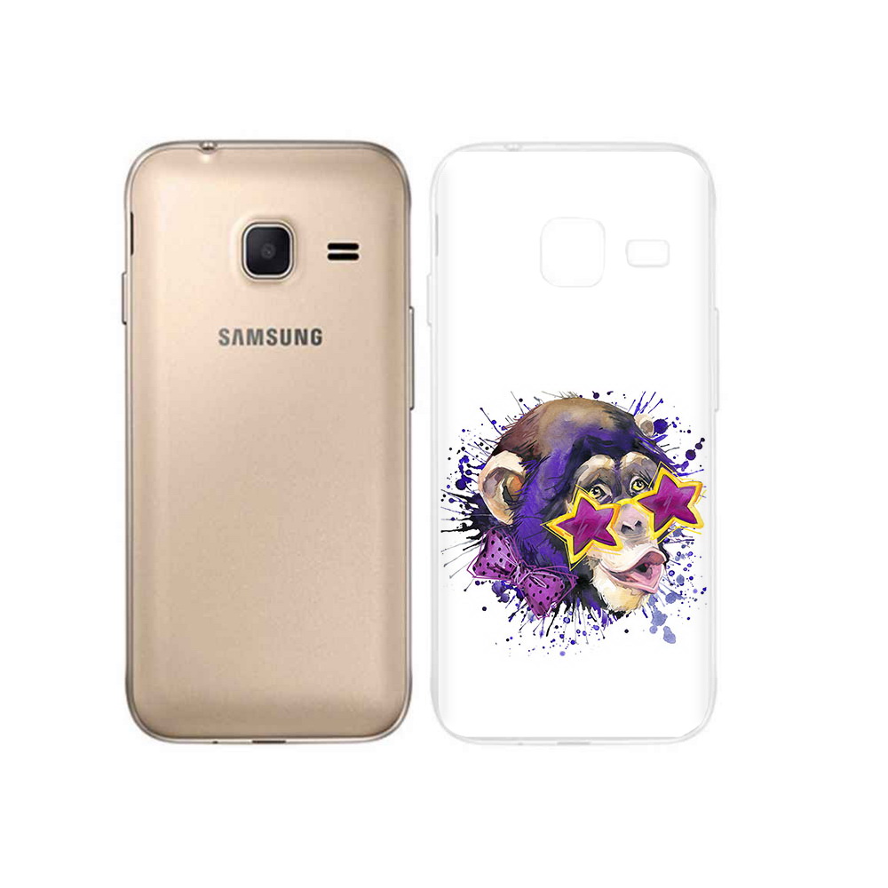 

Чехол MyPads Tocco для Samsung Galaxy J1 mini обезьяна в очках (PT24300.564.524), Tocco
