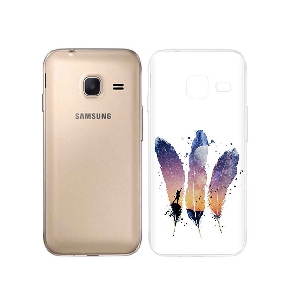 

Чехол MyPads Tocco для Samsung Galaxy J1 mini небесные перья (PT24300.564.519), Tocco