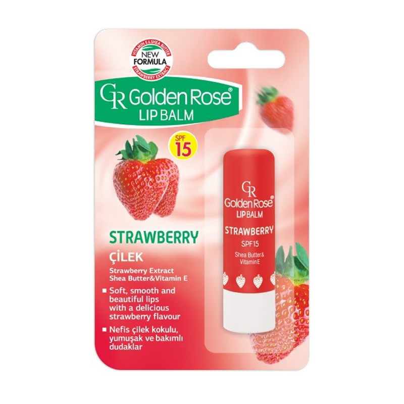 фото Бальзам для губ golden rose lip balm strawberry