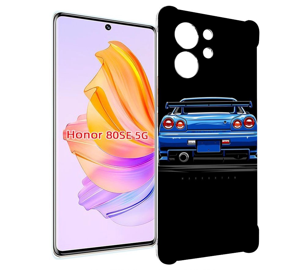 

Чехол MyPads Машина-синяя мужской для Honor 80 SE, Прозрачный, Tocco