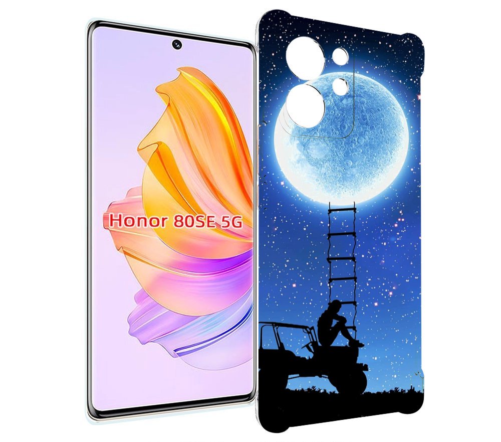 

Чехол MyPads Машина-на-лун для Honor 80 SE, Прозрачный, Tocco