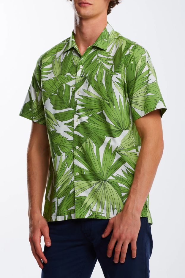 Рубашка мужская GANT 3065405 зеленая S