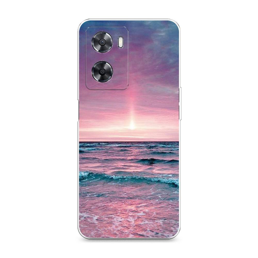 

Чехол на Oppo A57 4G "Восход 3", Розовый;голубой, 2511950-2