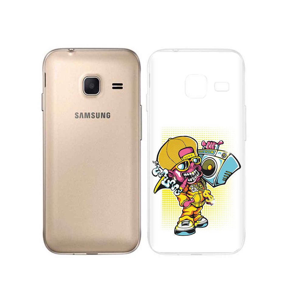

Чехол MyPads Tocco для Samsung Galaxy J1 mini нарисованный парень с колонкой, Tocco