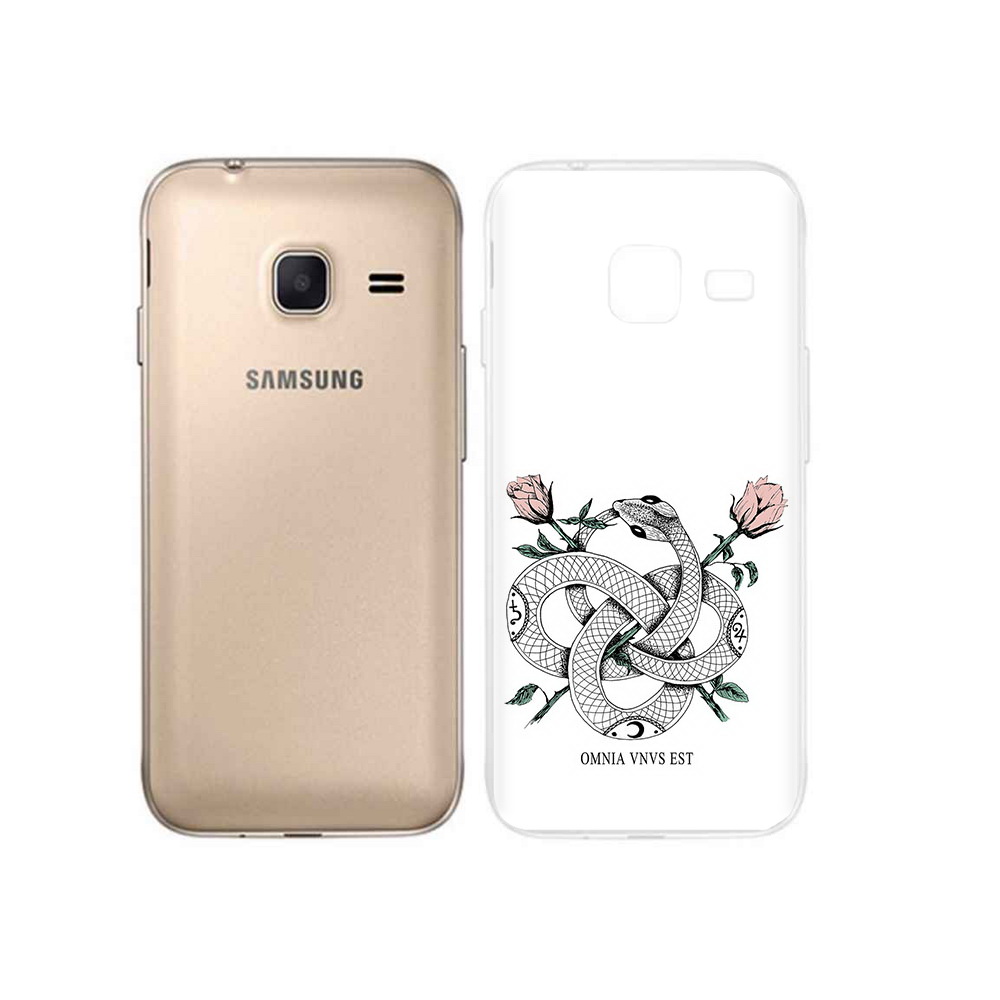 

Чехол MyPads Tocco для Samsung Galaxy J1 mini нарисованная змея абстракция, Tocco