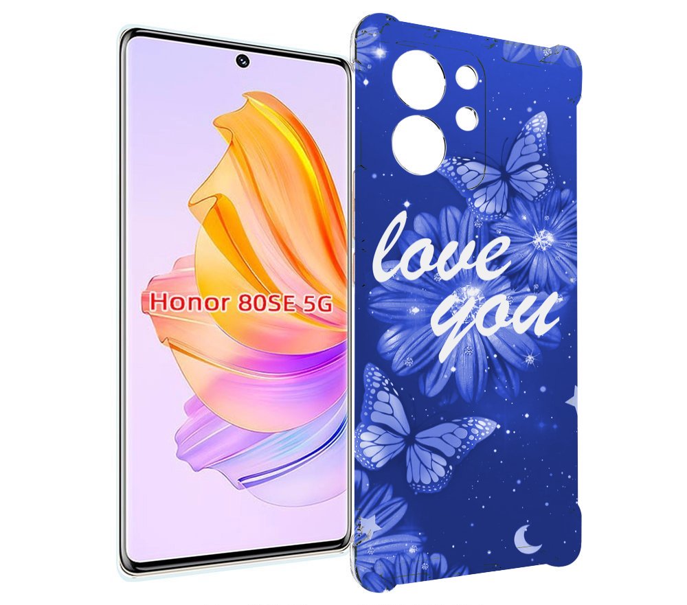 

Чехол MyPads Люблю-тебя-с-бабочками для Honor 80 SE, Прозрачный, Tocco