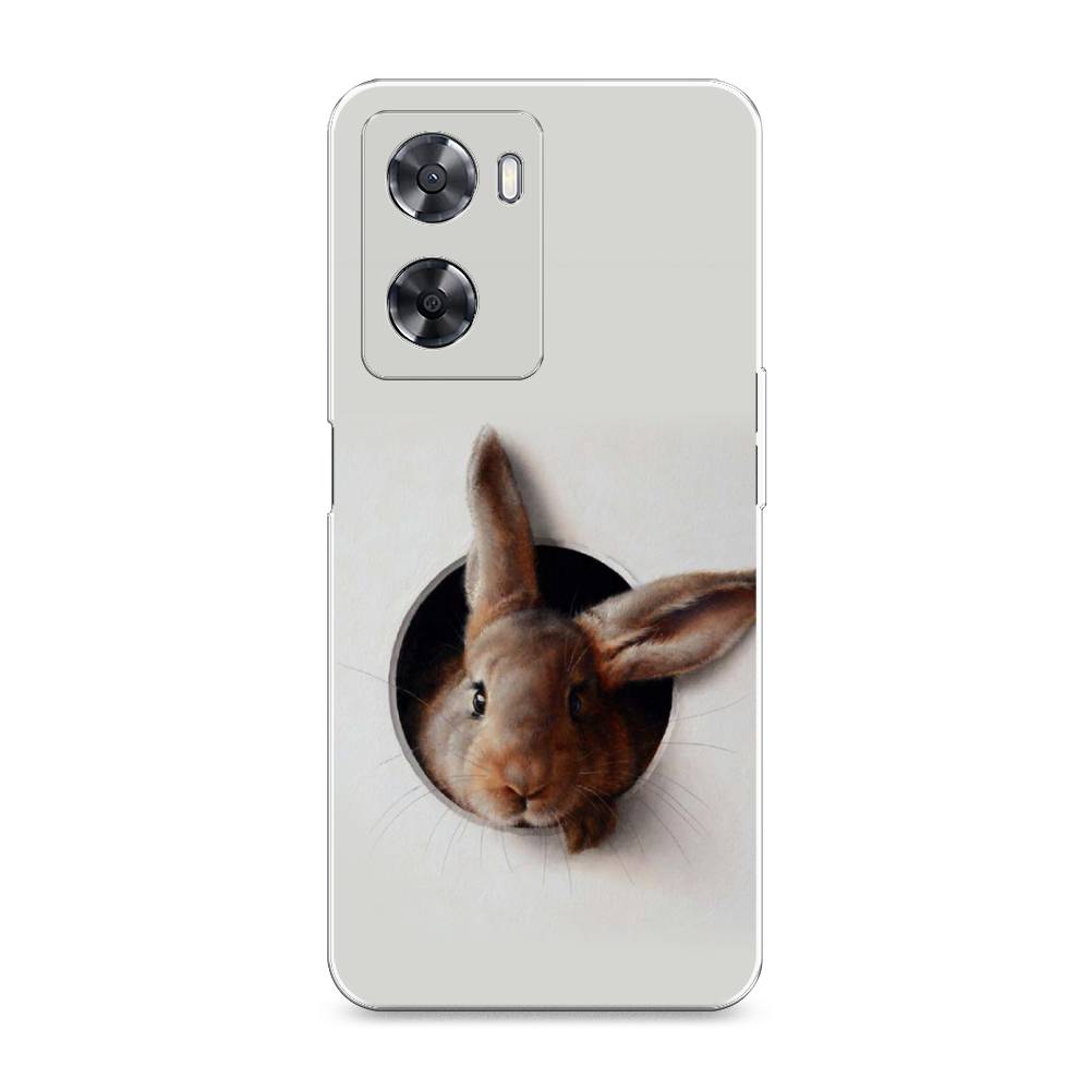 

Чехол на Oppo A57 4G "Любопытный кролик", Серый;коричневый, 2511950-1