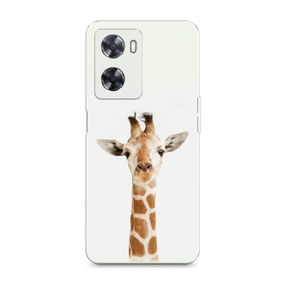 

Чехол на Oppo A57 4G "Любопытный жираф", Бежевый;коричневый, 2511950-1