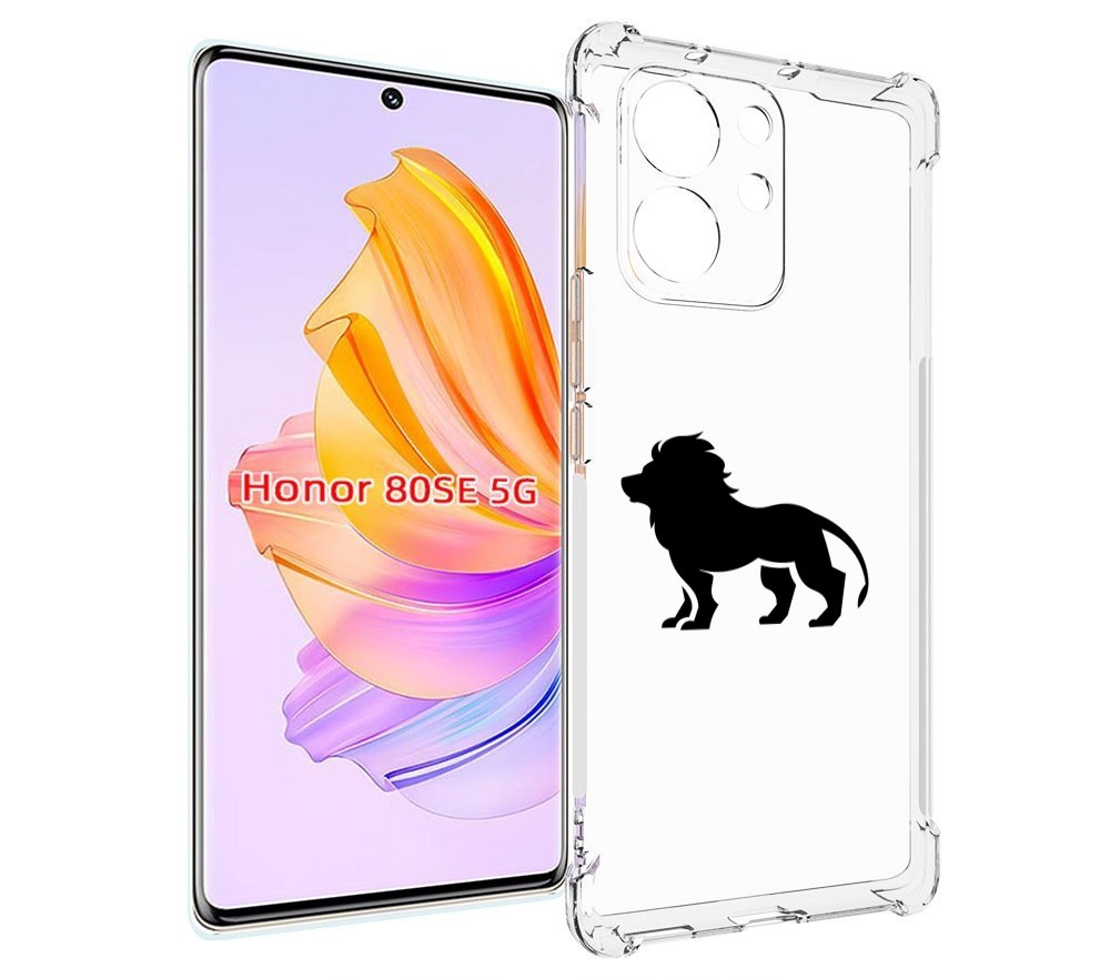 

Чехол MyPads Лев для Honor 80 SE, Прозрачный, Tocco