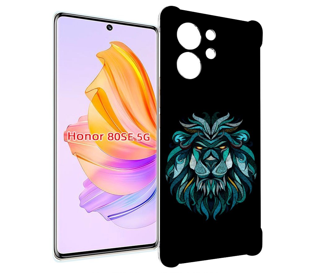 

Чехол MyPads Лев-красивый-зеленый для Honor 80 SE, Прозрачный, Tocco