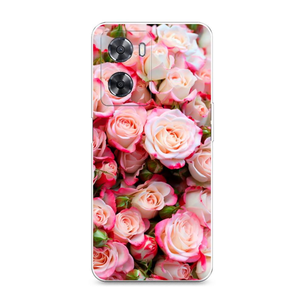 

Чехол на Oppo A57 4G "Много роз", Розовый, 2511950-2