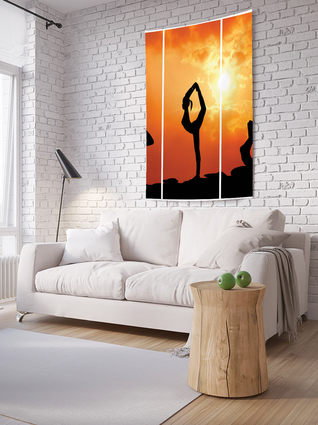 

Вертикальное фотопанно на стену JoyArty Асаны под солнцем 150x200 см, Асаны под солнцем