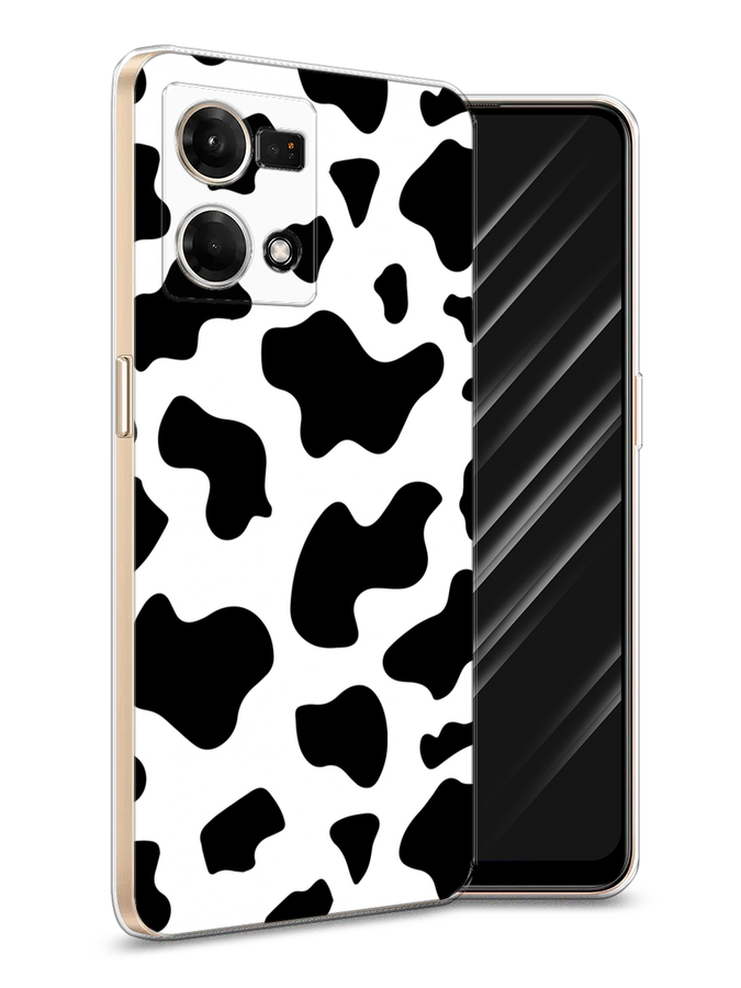 

Чехол Awog на Oppo Reno 8 4G "Пятна коровы", Белый;черный, 2511450-1