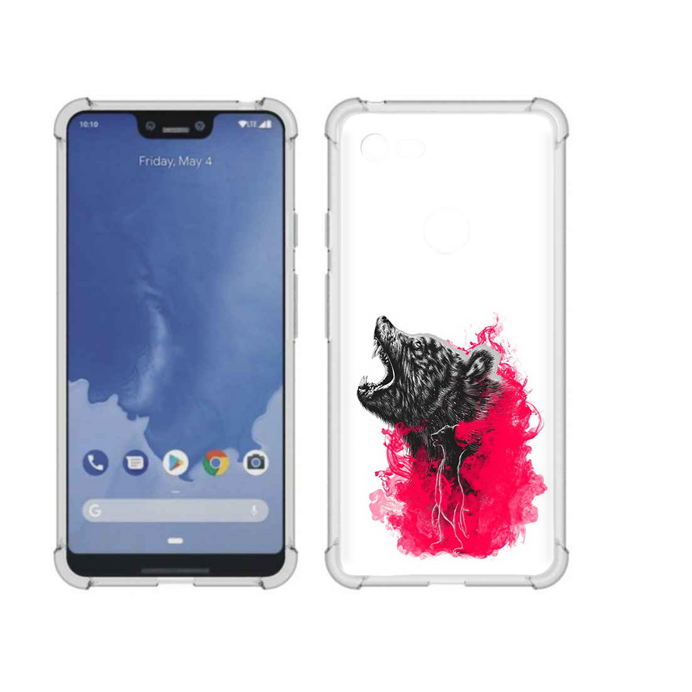 

Чехол MyPads Tocco для Google Pixel 3 XL медведь в дымке, Прозрачный, Tocco
