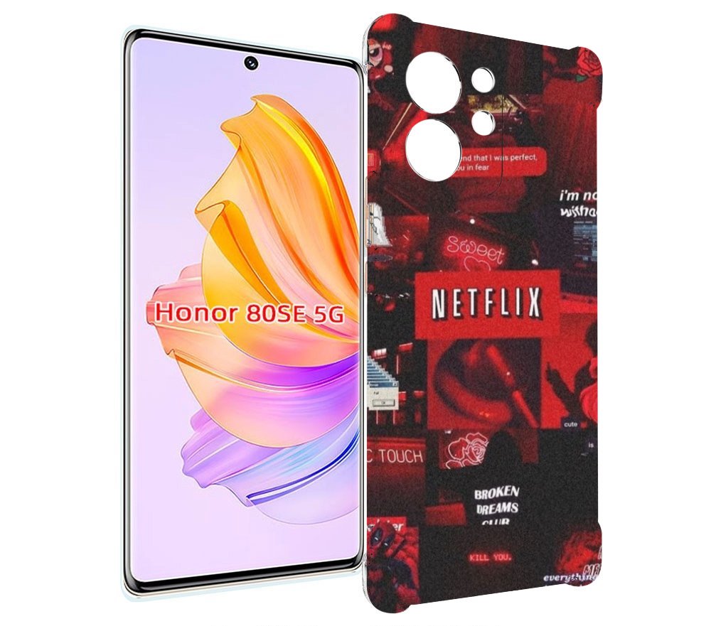 

Чехол MyPads Красные-проекты для Honor 80 SE, Прозрачный, Tocco