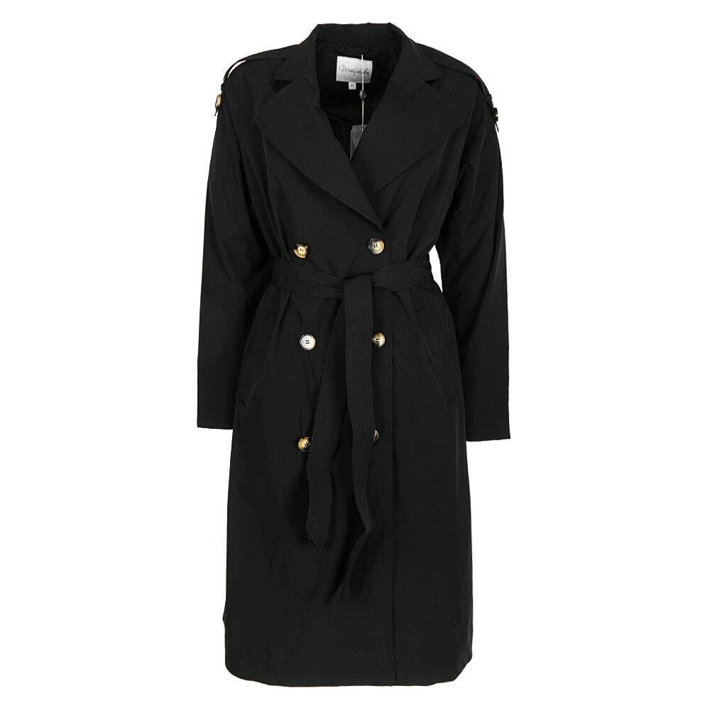 

Тренч женский Westfalika 3120-20109A черный 48 RU, 3120-20109A