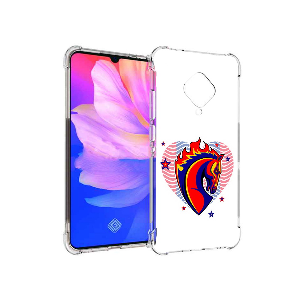 

Чехол MyPads Tocco для Vivo V17 ФК ЦСЛ Лошадь (PT147343.378.180), Прозрачный, Tocco