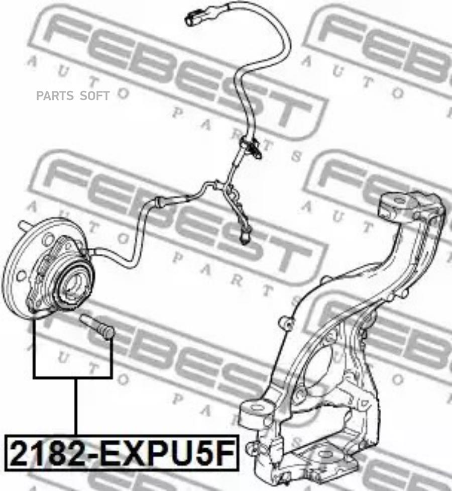 

FEBEST Подшипник-ступица пер.FORD EXPLORER III 2002-2005 FEBEST 2182-EXPU5F