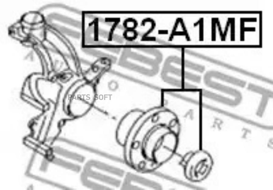 

FEBEST Подшипник-ступица пер.AUDI A2VW POLO SKODA FABIA FEBEST 1782-A1MF