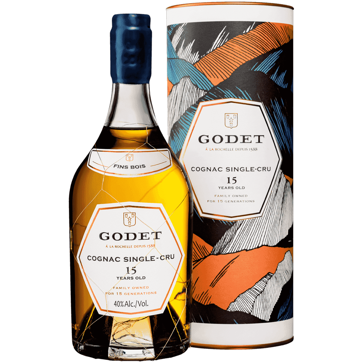 

Коньяк Godet Fins Bois Single-Cru 15 лет 0,7 л в подарочной упаковке