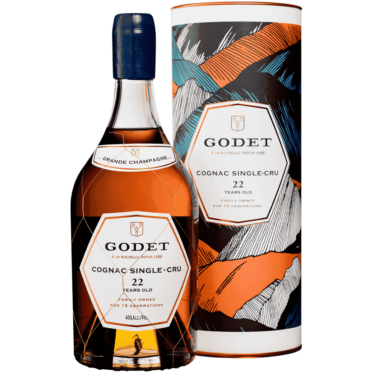 

Коньяк Godet Grande Champagne Single-Cru 22 года 0,7 л в подарочной упаковке