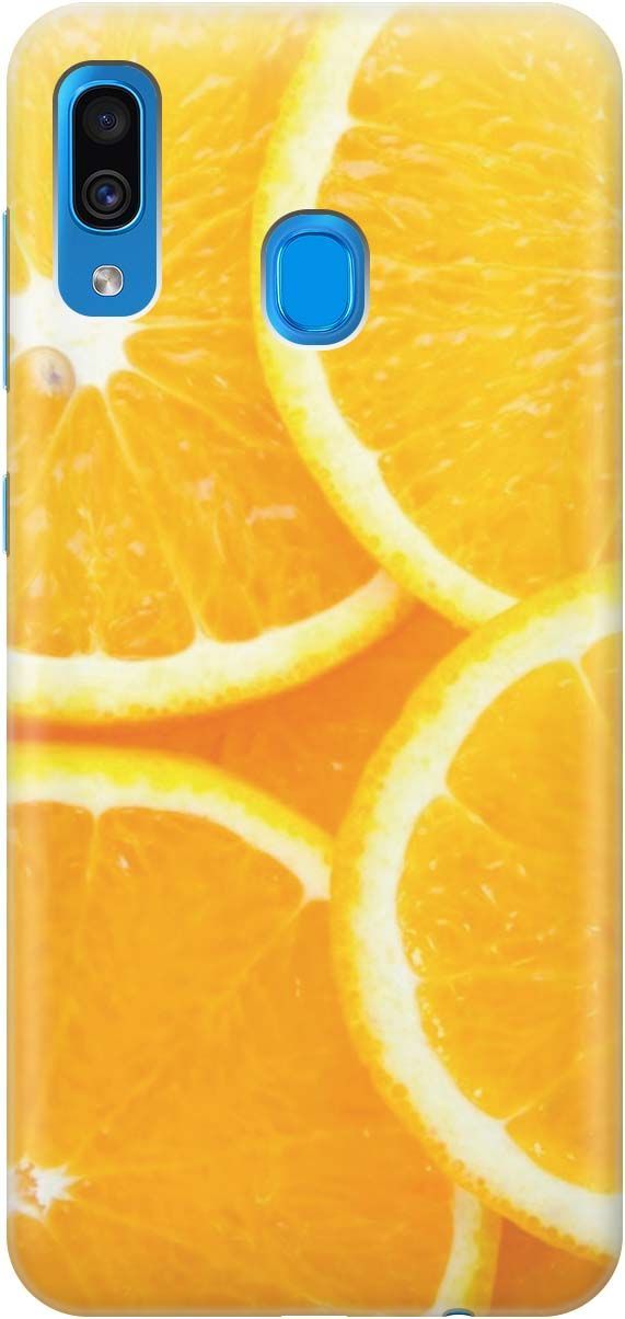 

Силиконовый чехол на Samsung Galaxy A20/A30 с принтом "Апельсины", Оранжевый, 377