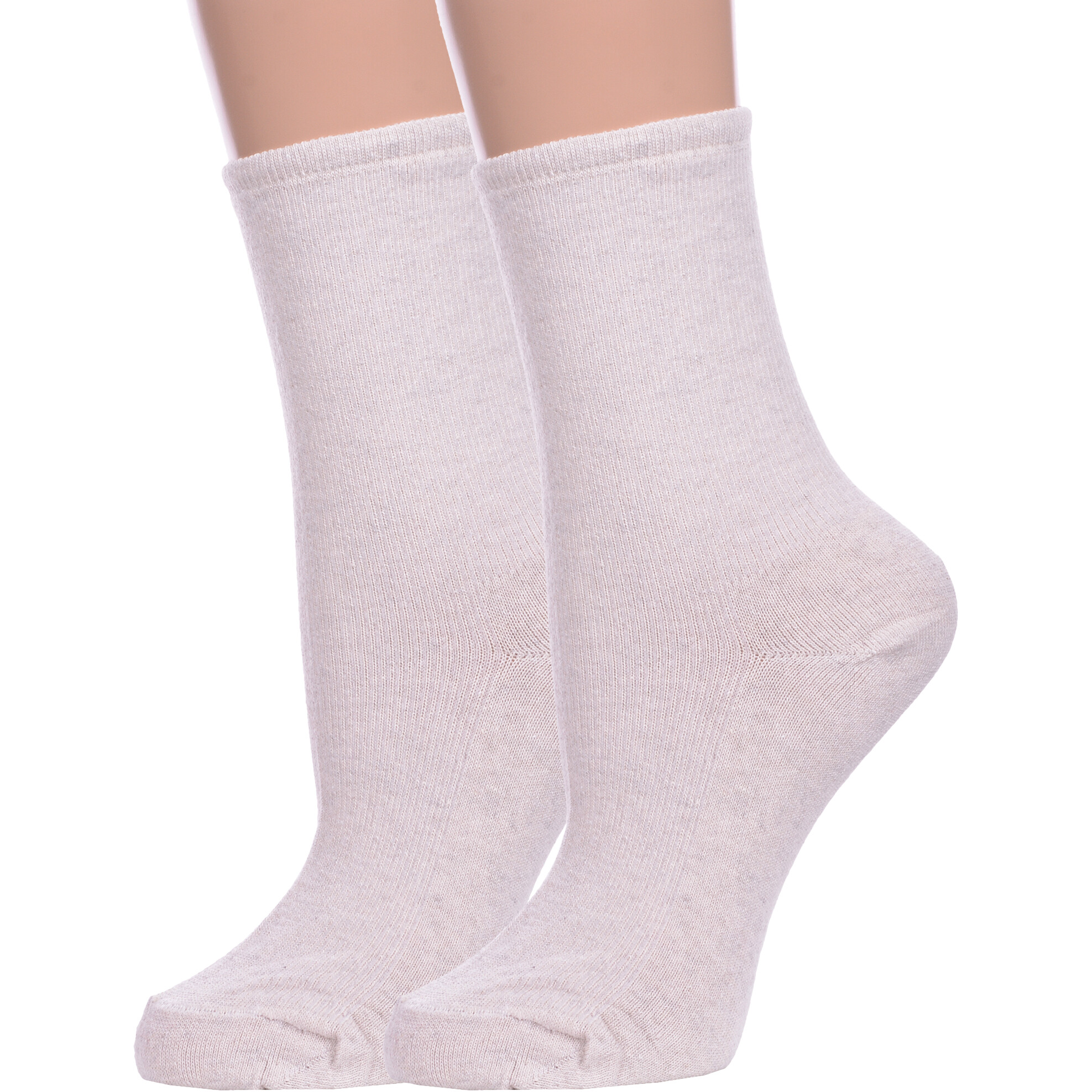 Комплект носков женских Альтаир 2-М198 бежевых 23 2 пары