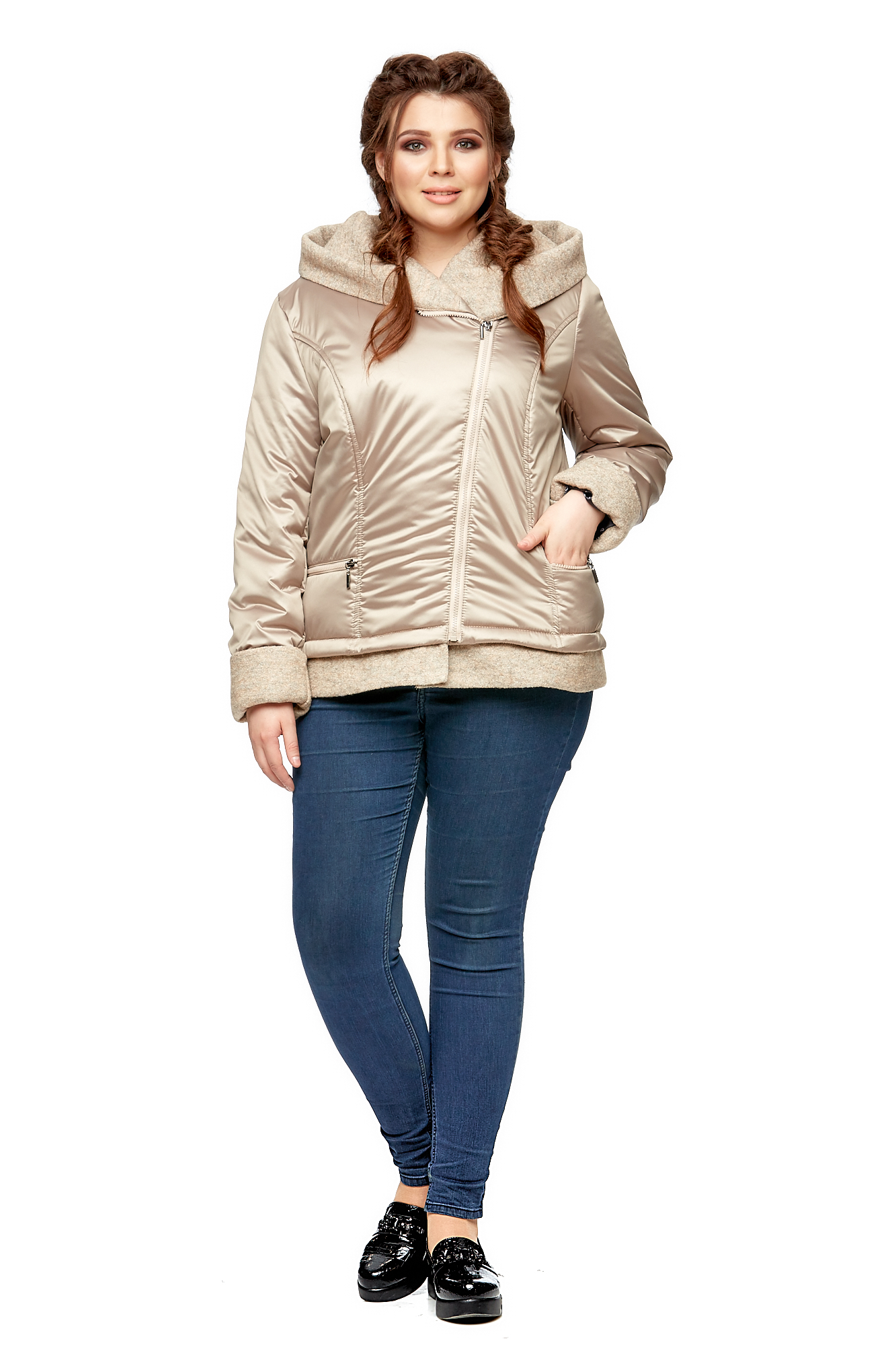 

Куртка женская МОСМЕХА 8000980 бежевая 44 RU, Бежевый, 8000980