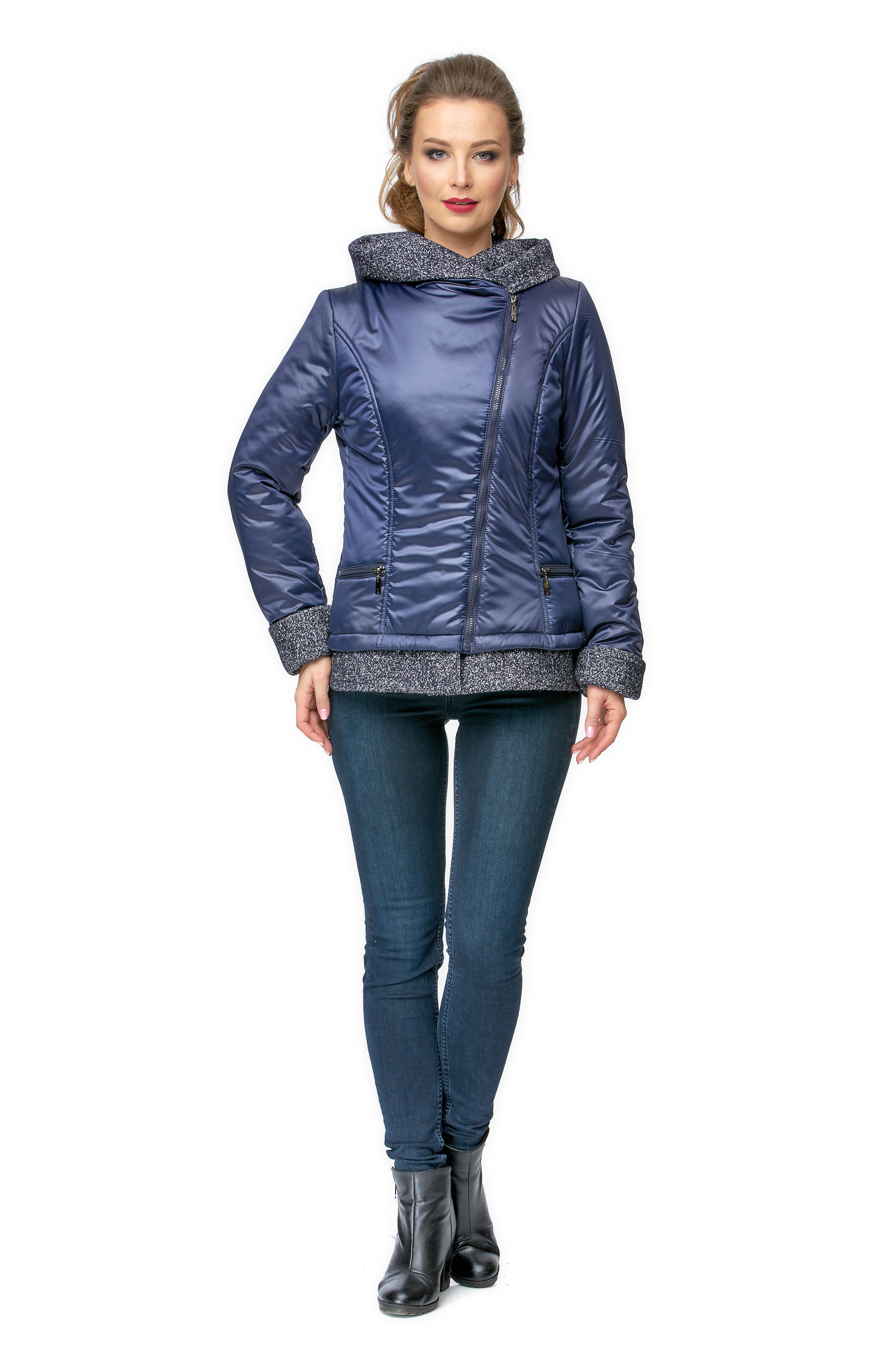 

Куртка женская МОСМЕХА 8000978 синяя 50 RU, Синий, 8000978