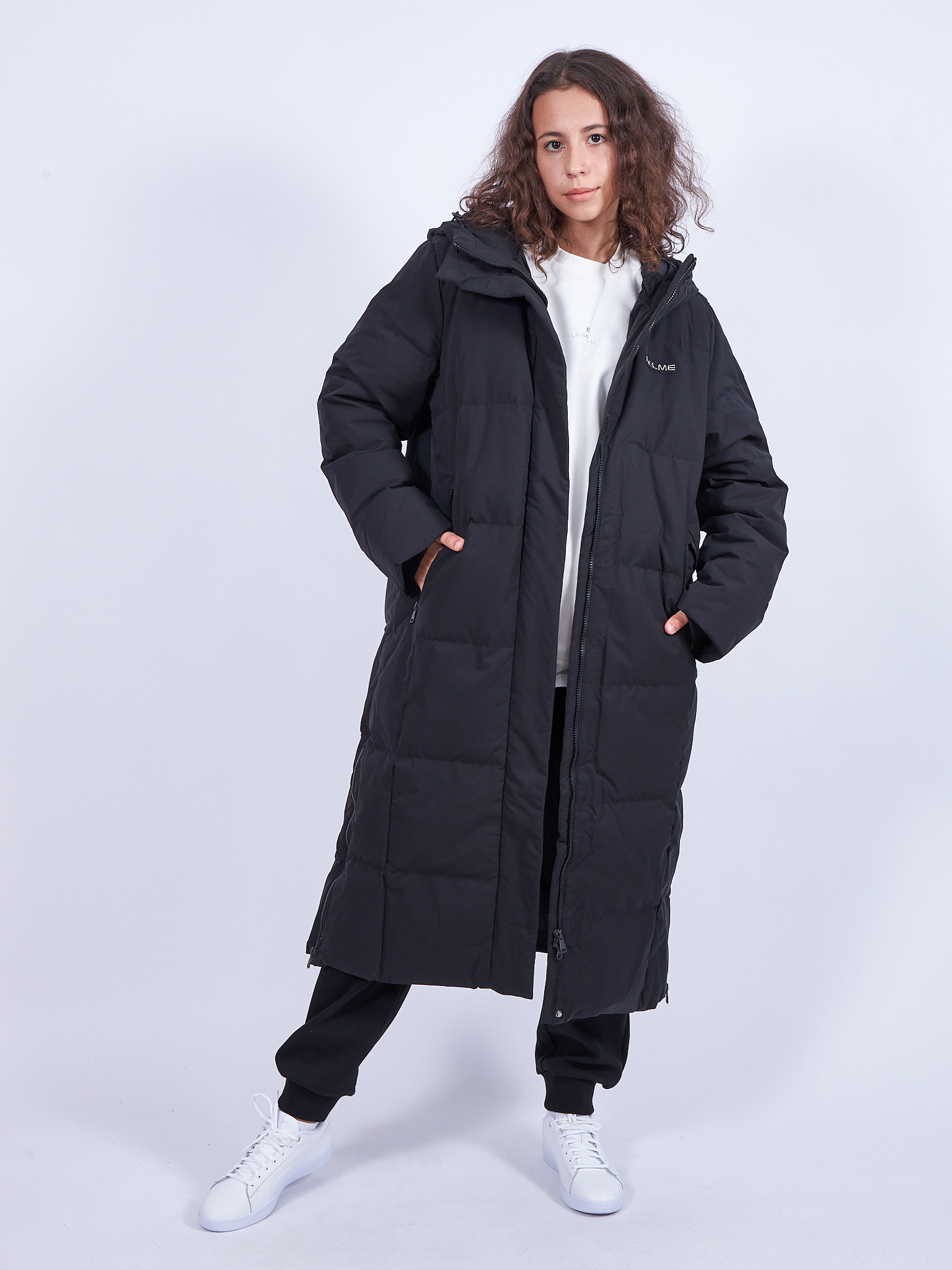 Пальто женское KELME 6147YR2013-000 черное XL