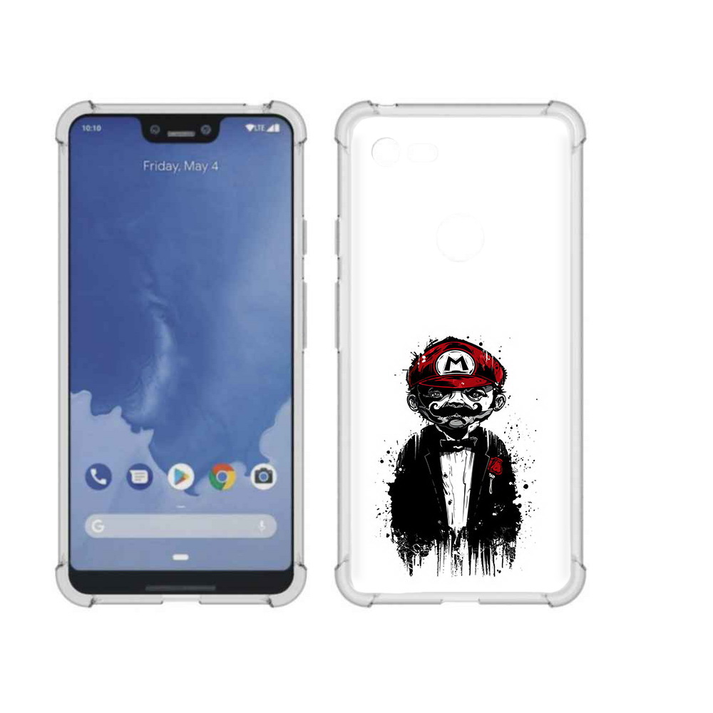 

Чехол MyPads Tocco для Google Pixel 3 XL марио, Прозрачный, Tocco