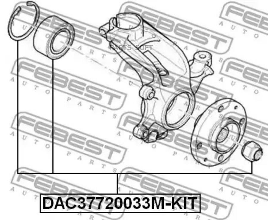 

Подшипник ступицы FEBEST DAC37720033M-KIT