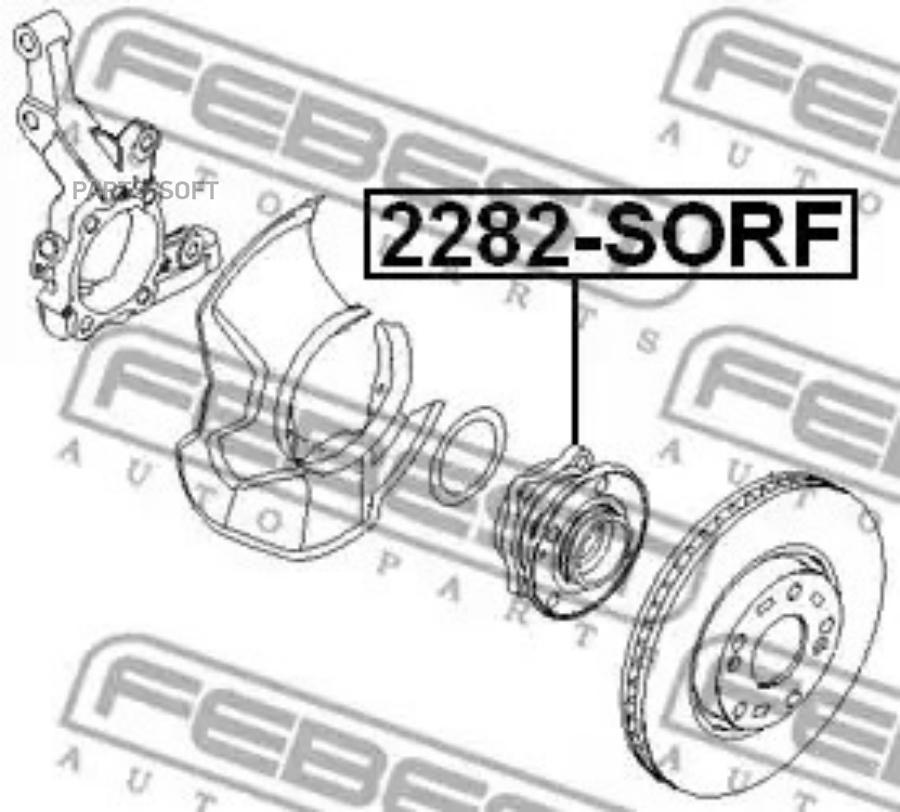 

Подшипник ступицы FEBEST 2282-SORF