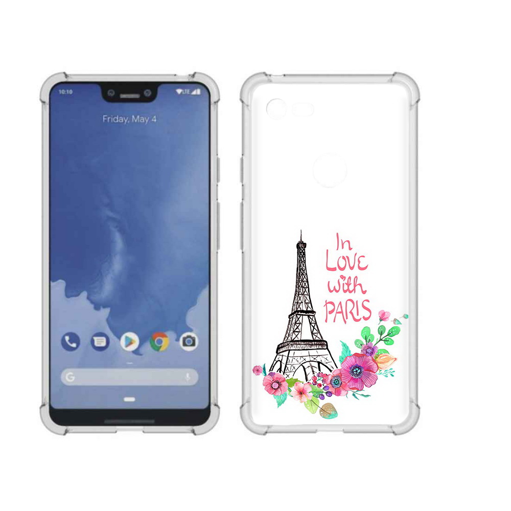 

Чехол MyPads Tocco для Google Pixel 3 XL любимый париж, Прозрачный, Tocco