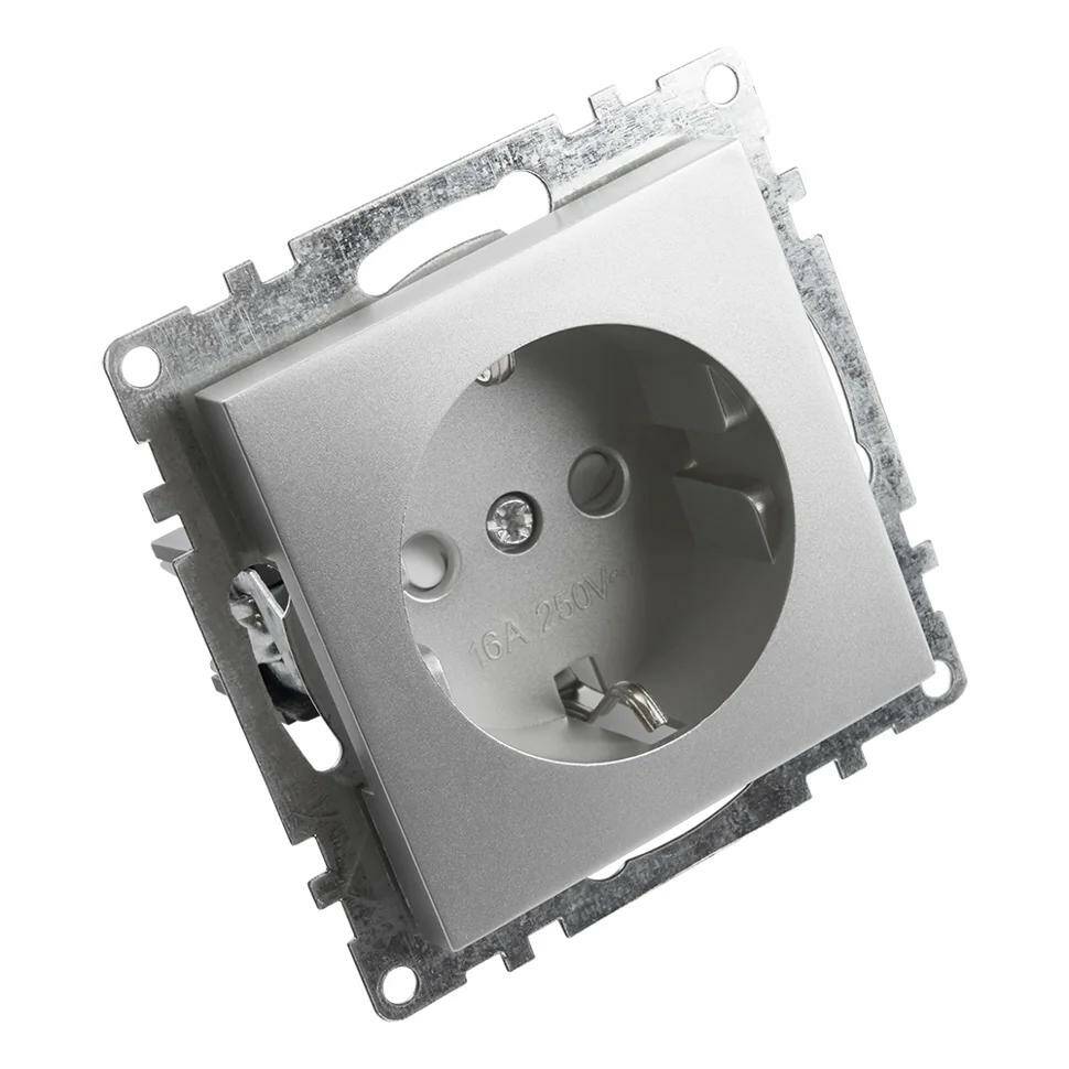 

Розетка 1-местная (механизм) СП Stekker Катрин с заземлением, 250В, 16А (GLS16-7110-03) се