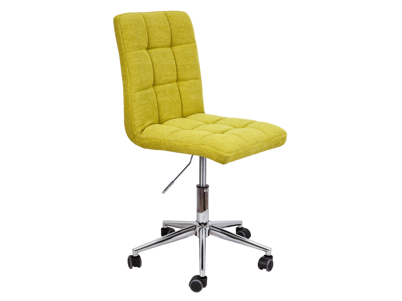 фото Офисное кресло стул fiji, поворотный салатовый, ткань/хром базистрейд