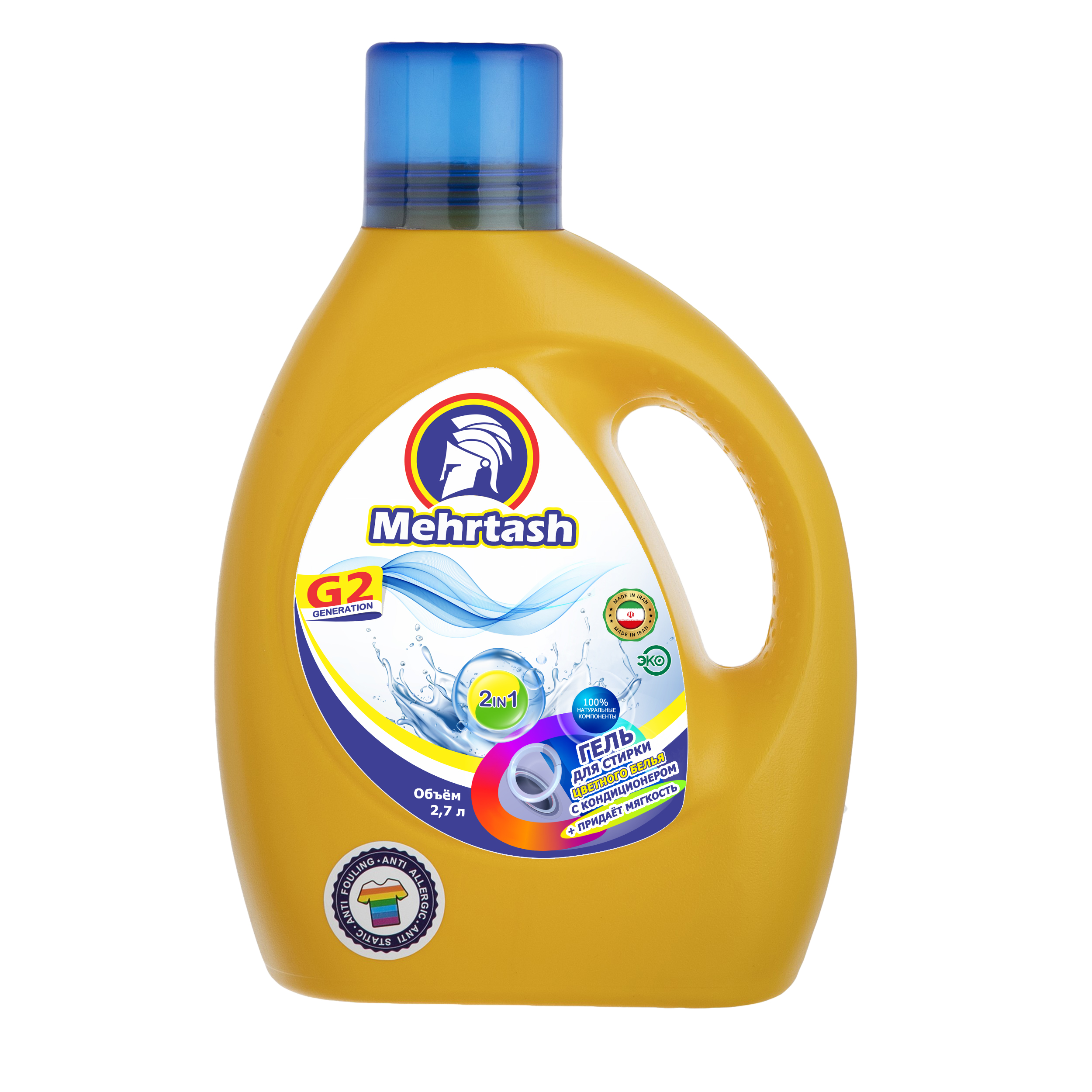 Гель для стирки цветного белья с кондиционером Mehrtash 1500 мл
