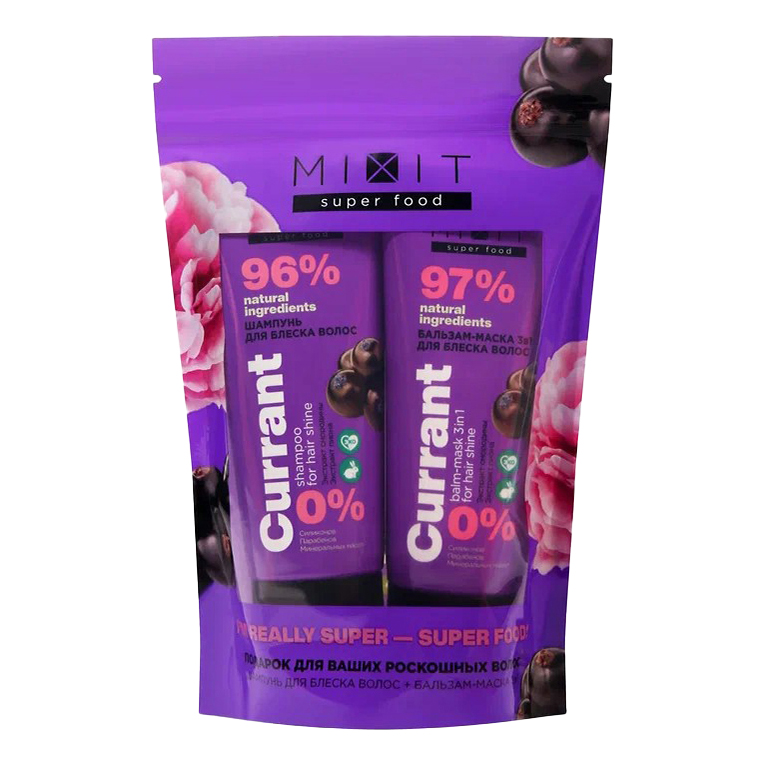 

Набор средств для волос Mixit Super Food Блеск для женщин 2 предмета