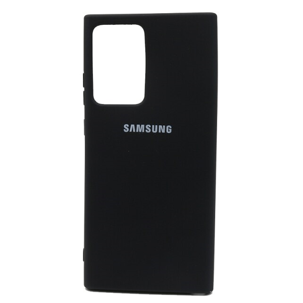 фото Чехол samsung note 20 ultra silicone cover черный nobrand